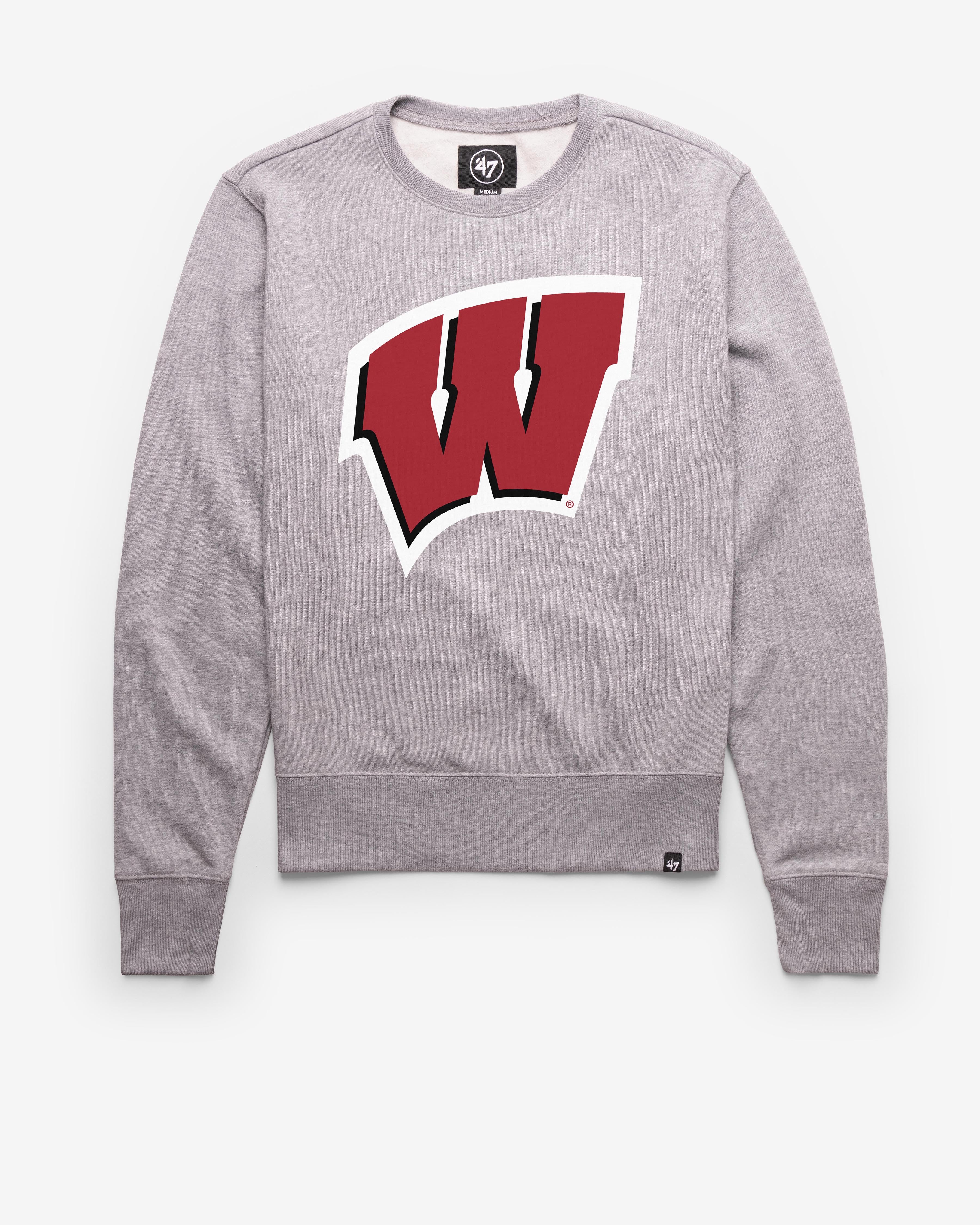 WISCONSIN BADGERS IMPRINT '47 HEADLINE CREW SLATE GREY