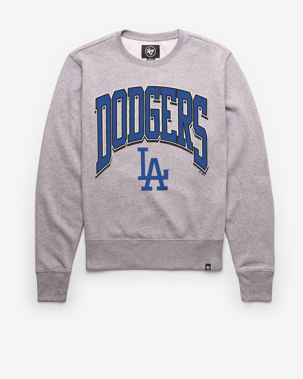 LOS ANGELES DODGERS COOPERSTOWN WALK TALL '47 HEADLINE CREW SLATE GREY