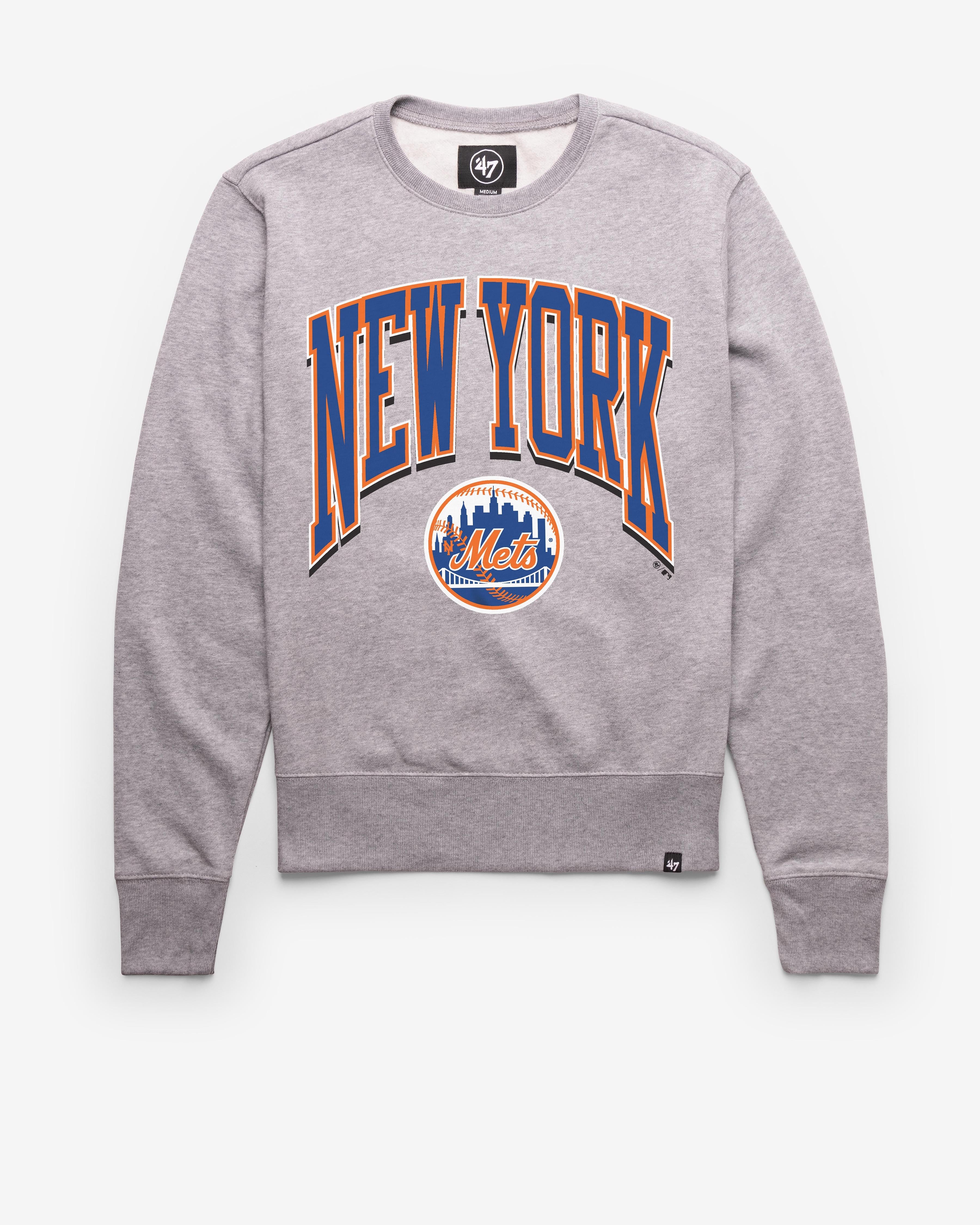 NEW YORK METS COOPERSTOWN WALK TALL '47 HEADLINE CREW SLATE GREY