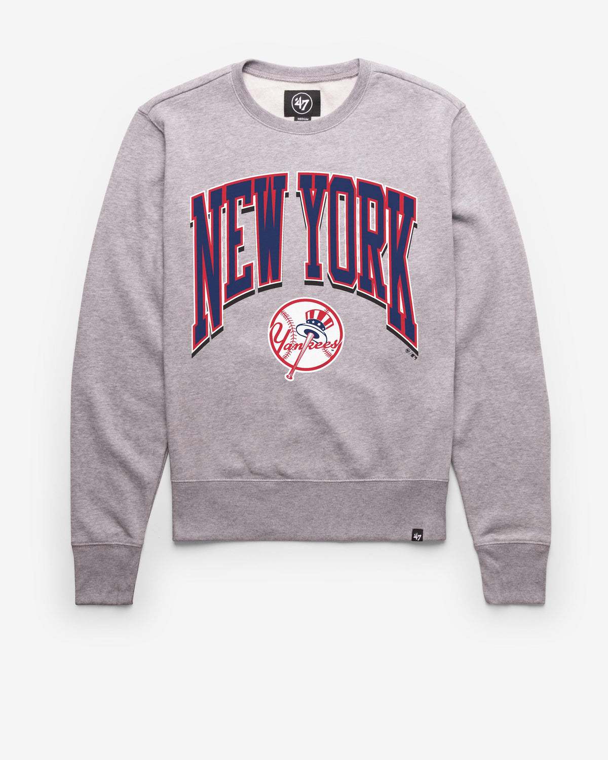 NEW YORK YANKEES COOPERSTOWN WALK TALL '47 HEADLINE CREW SLATE GREY