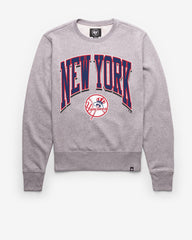 NEW YORK YANKEES COOPERSTOWN WALK TALL '47 HEADLINE CREW SLATE GREY