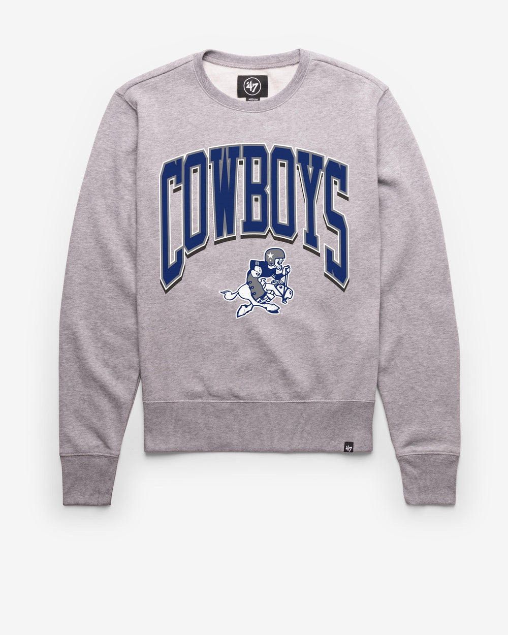DALLAS COWBOYS HISTORIC WALK TALL '47 HEADLINE CREW SLATE GREY