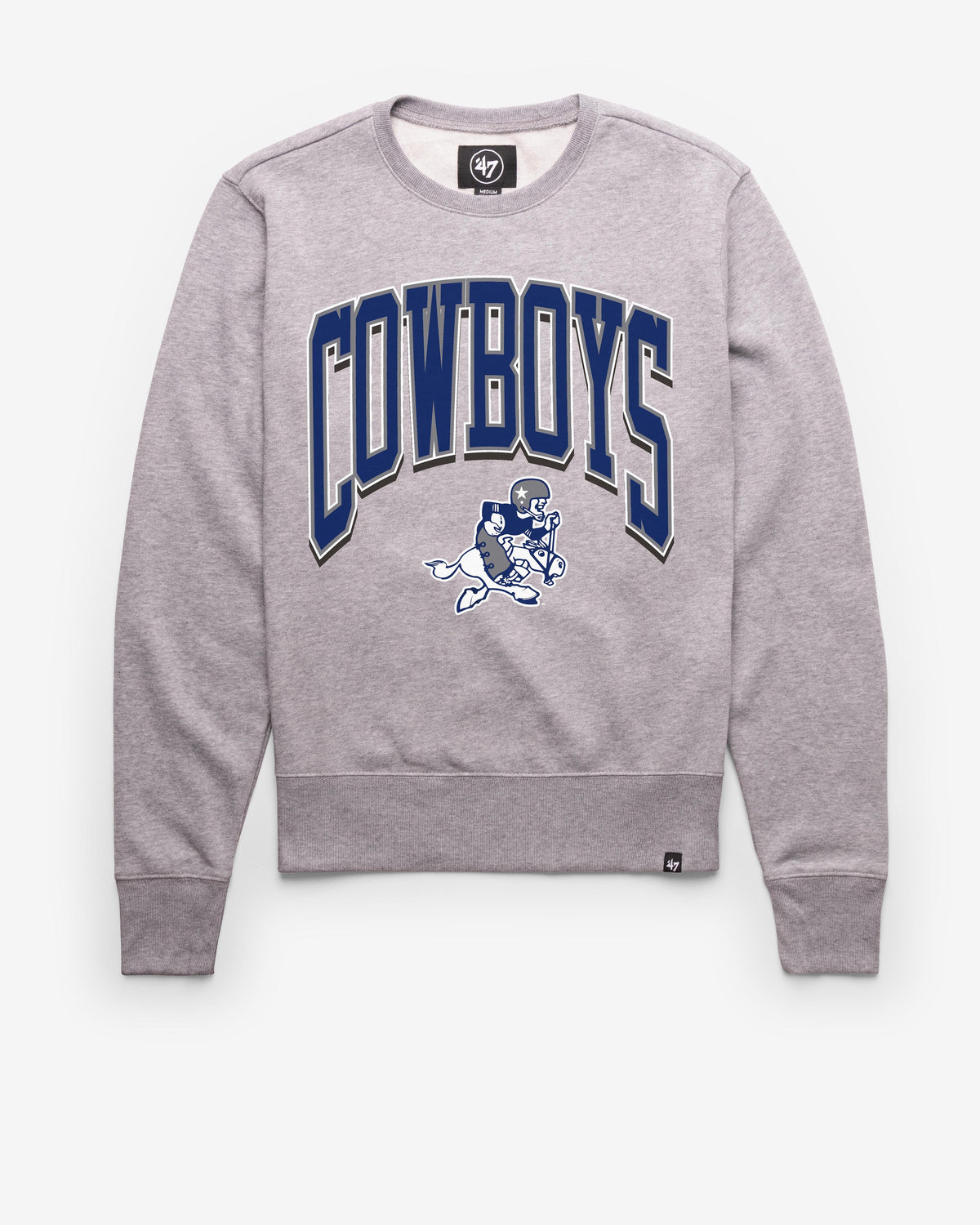 DALLAS COWBOYS HISTORIC WALK TALL '47 HEADLINE CREW SLATE GREY