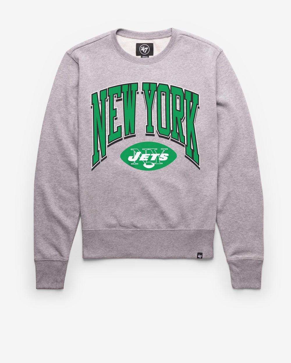 NEW YORK JETS HISTORIC WALK TALL '47 HEADLINE CREW SLATE GREY