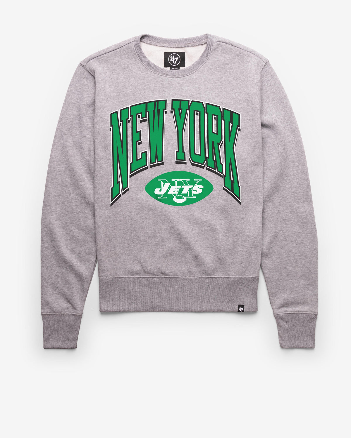NEW YORK JETS HISTORIC WALK TALL '47 HEADLINE CREW SLATE GREY