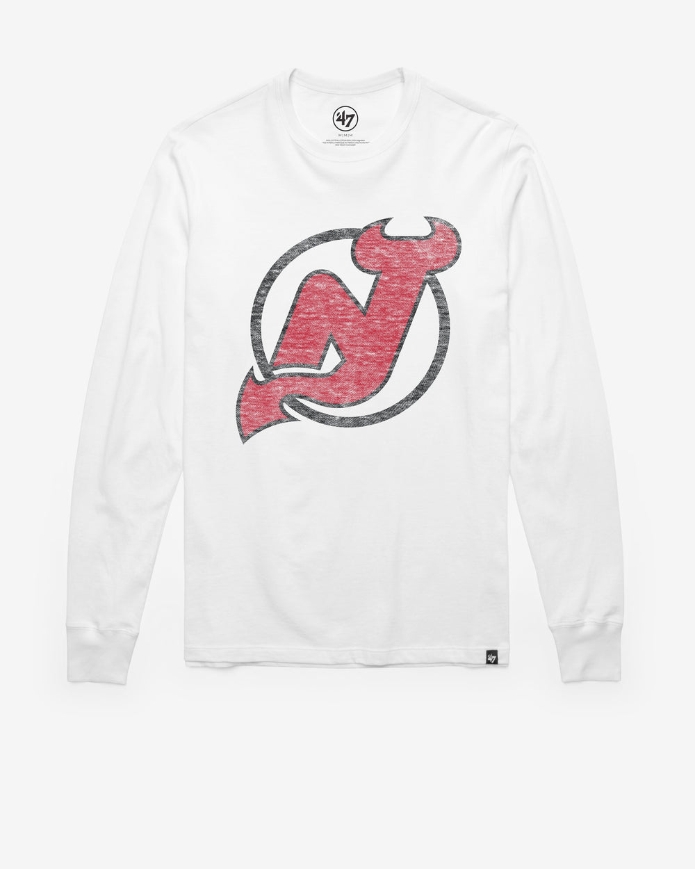 NEW JERSEY DEVILS PREMIER '47 FRANKLIN LONG SLEEVE TEE WHITE WASH