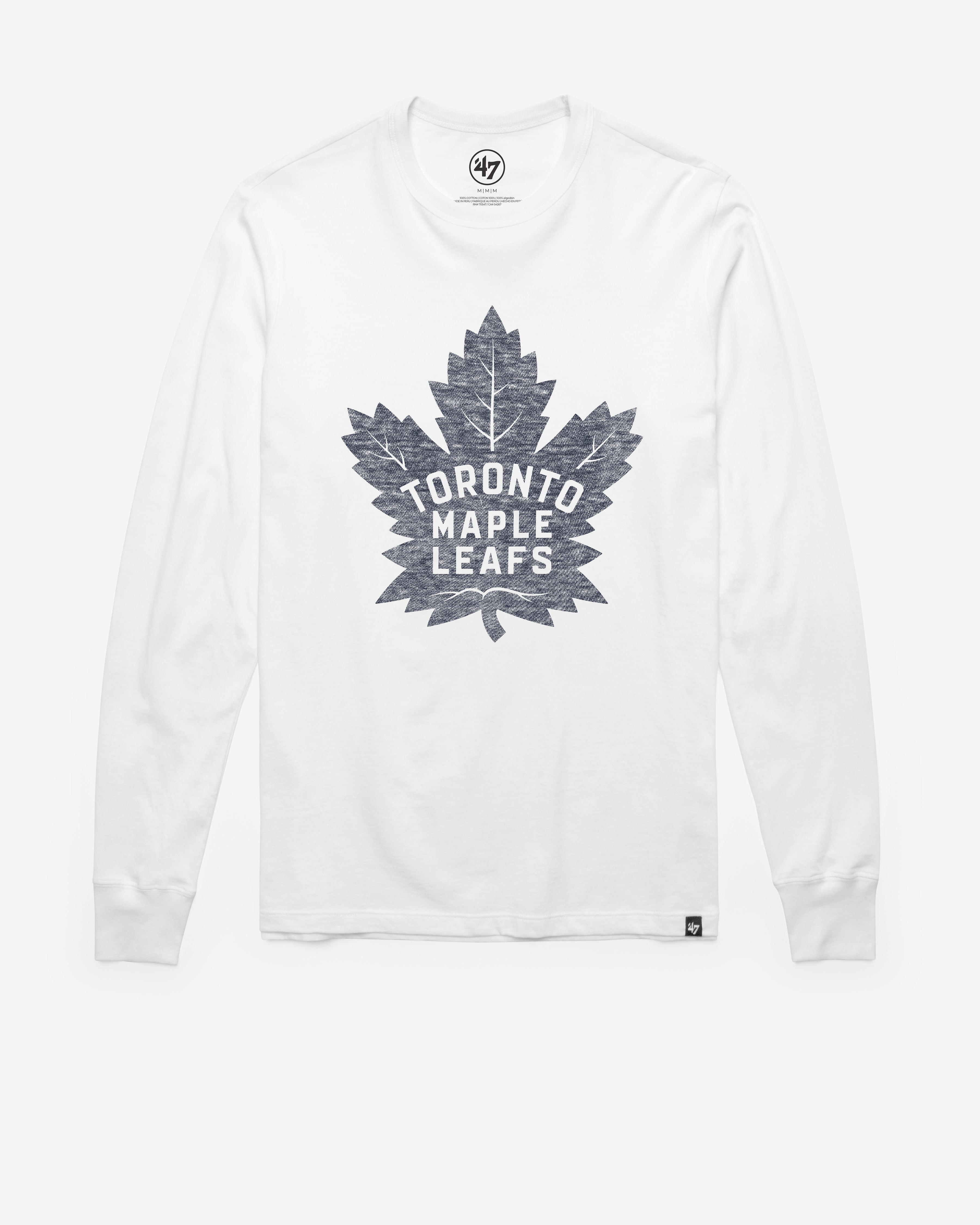 TORONTO MAPLE LEAFS PREMIER '47 FRANKLIN LONG SLEEVE TEE WHITE WASH