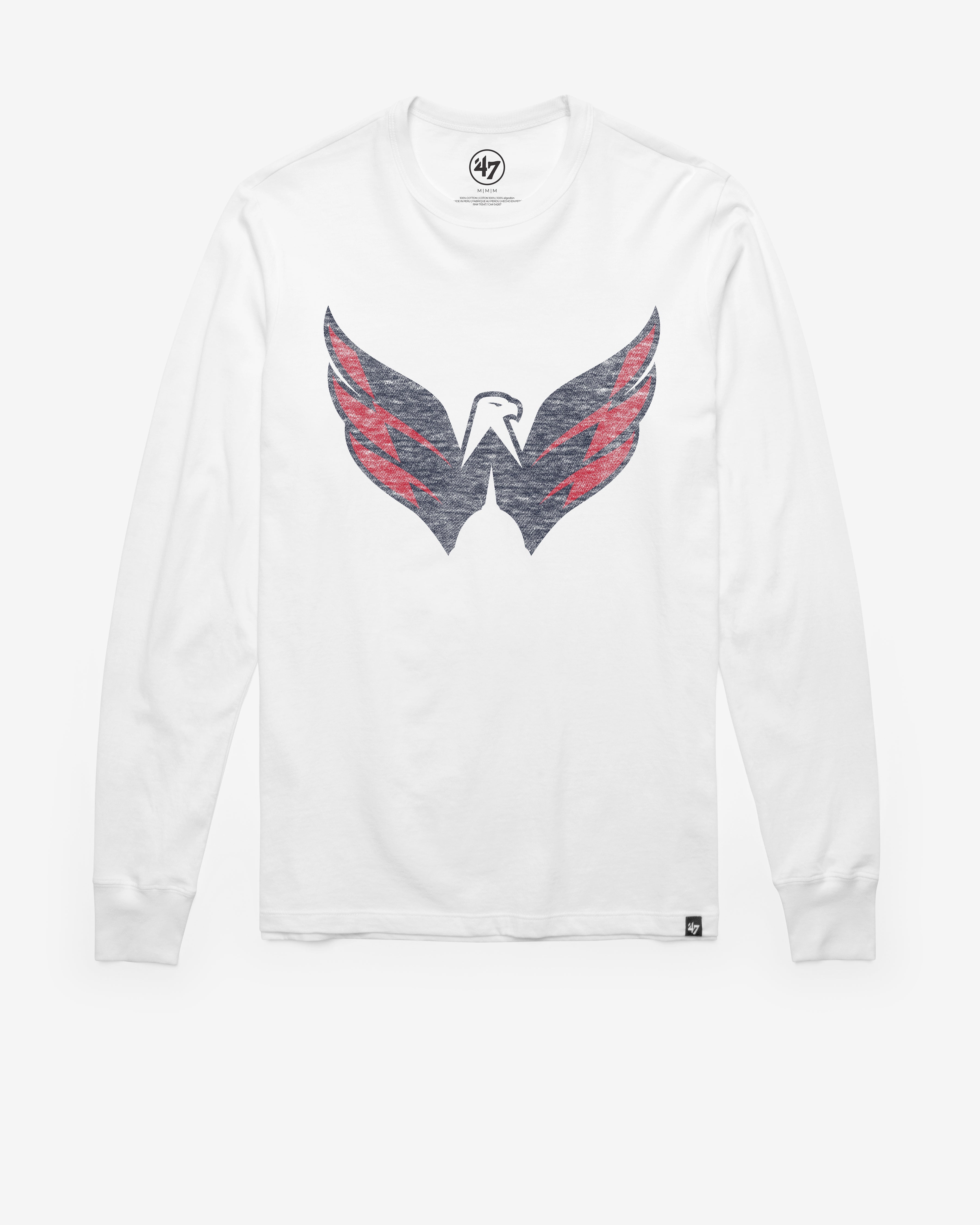 WASHINGTON CAPITALS PREMIER '47 FRANKLIN LONG SLEEVE TEE WHITE WASH