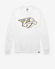 NASHVILLE PREDATORS PREMIER '47 FRANKLIN LONG SLEEVE TEE WHITE WASH