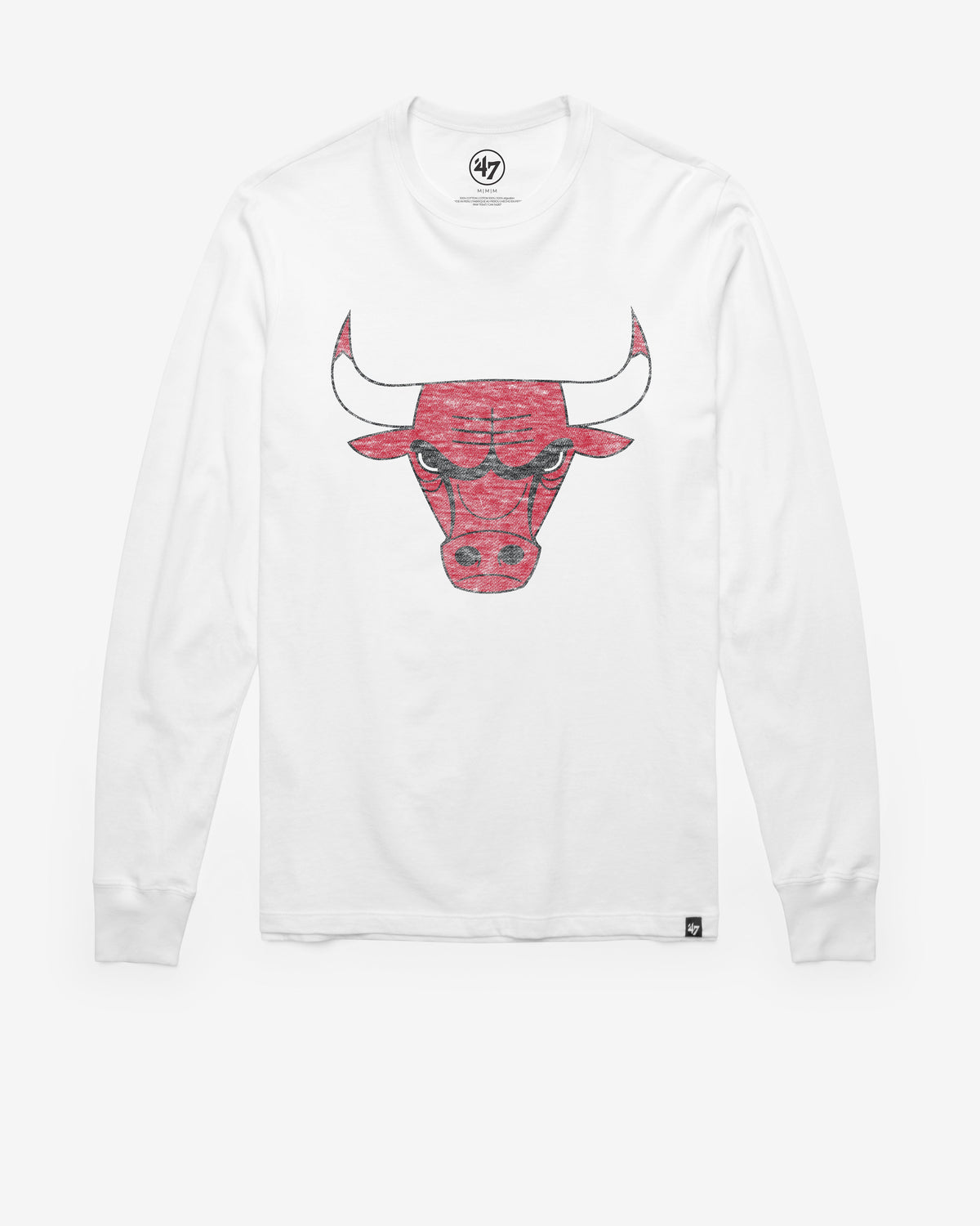 CHICAGO BULLS PREMIER '47 FRANKLIN LONG SLEEVE TEE WHITE WASH