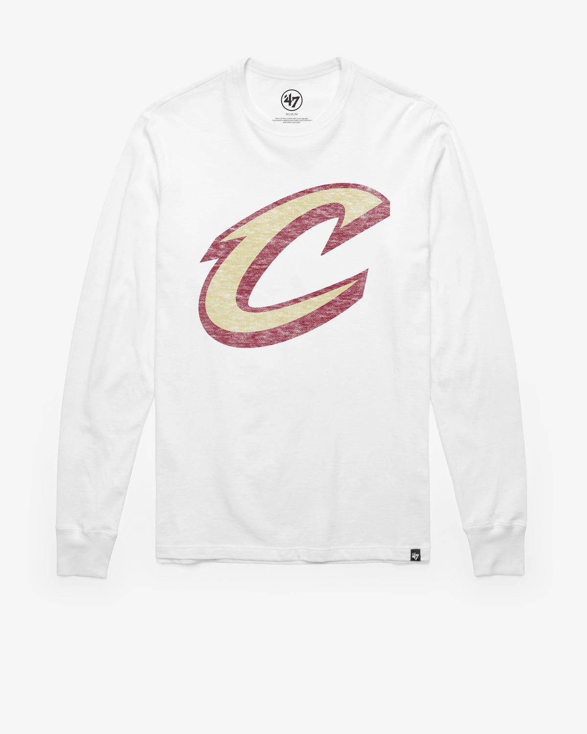 CLEVELAND CAVALIERS PREMIER '47 FRANKLIN LONG SLEEVE TEE WHITE WASH
