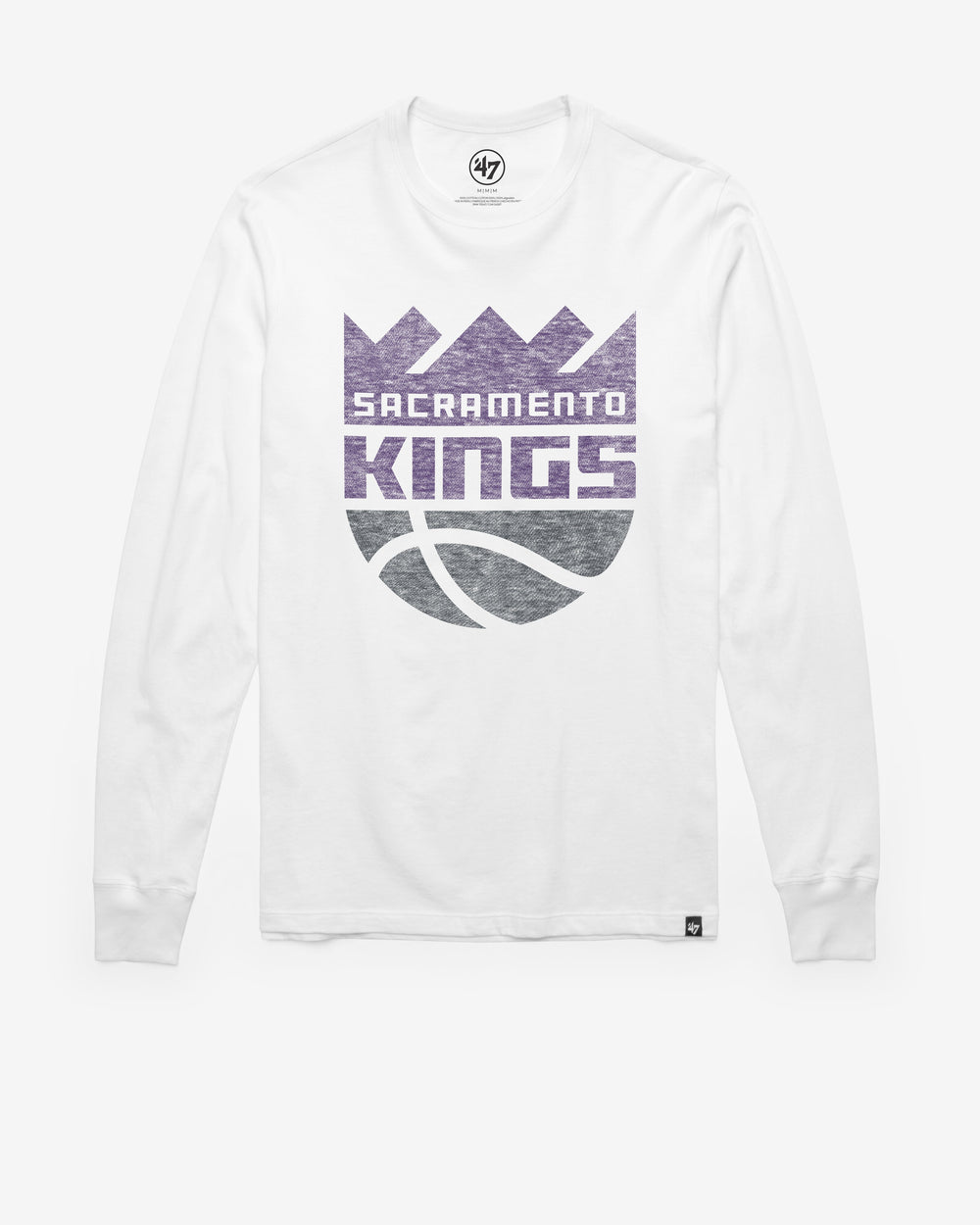 SACRAMENTO KINGS PREMIER '47 FRANKLIN LONG SLEEVE TEE WHITE WASH