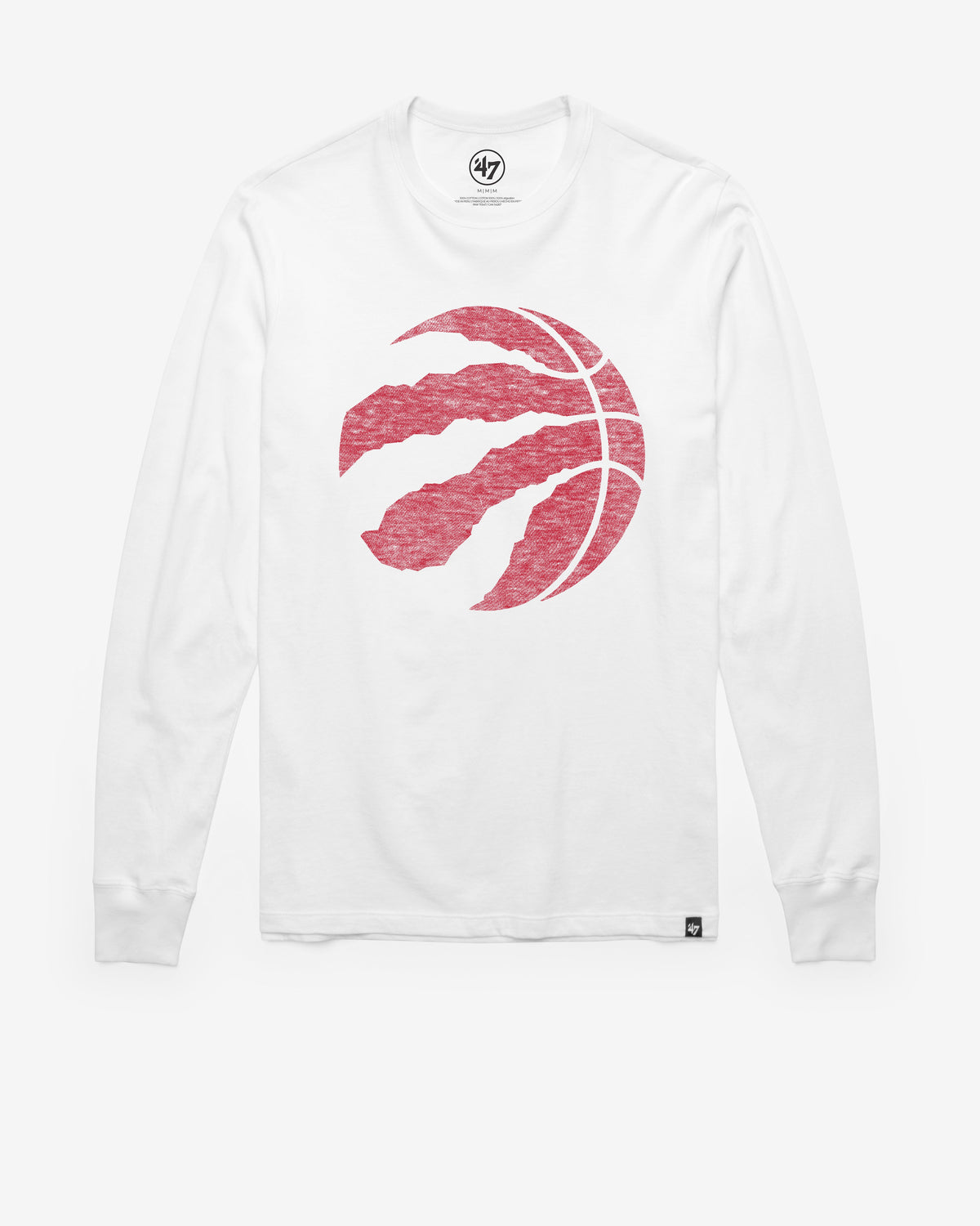 TORONTO RAPTORS PREMIER '47 FRANKLIN LONG SLEEVE TEE WHITE WASH