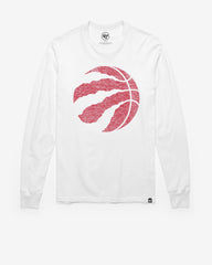 TORONTO RAPTORS PREMIER '47 FRANKLIN LONG SLEEVE TEE WHITE WASH