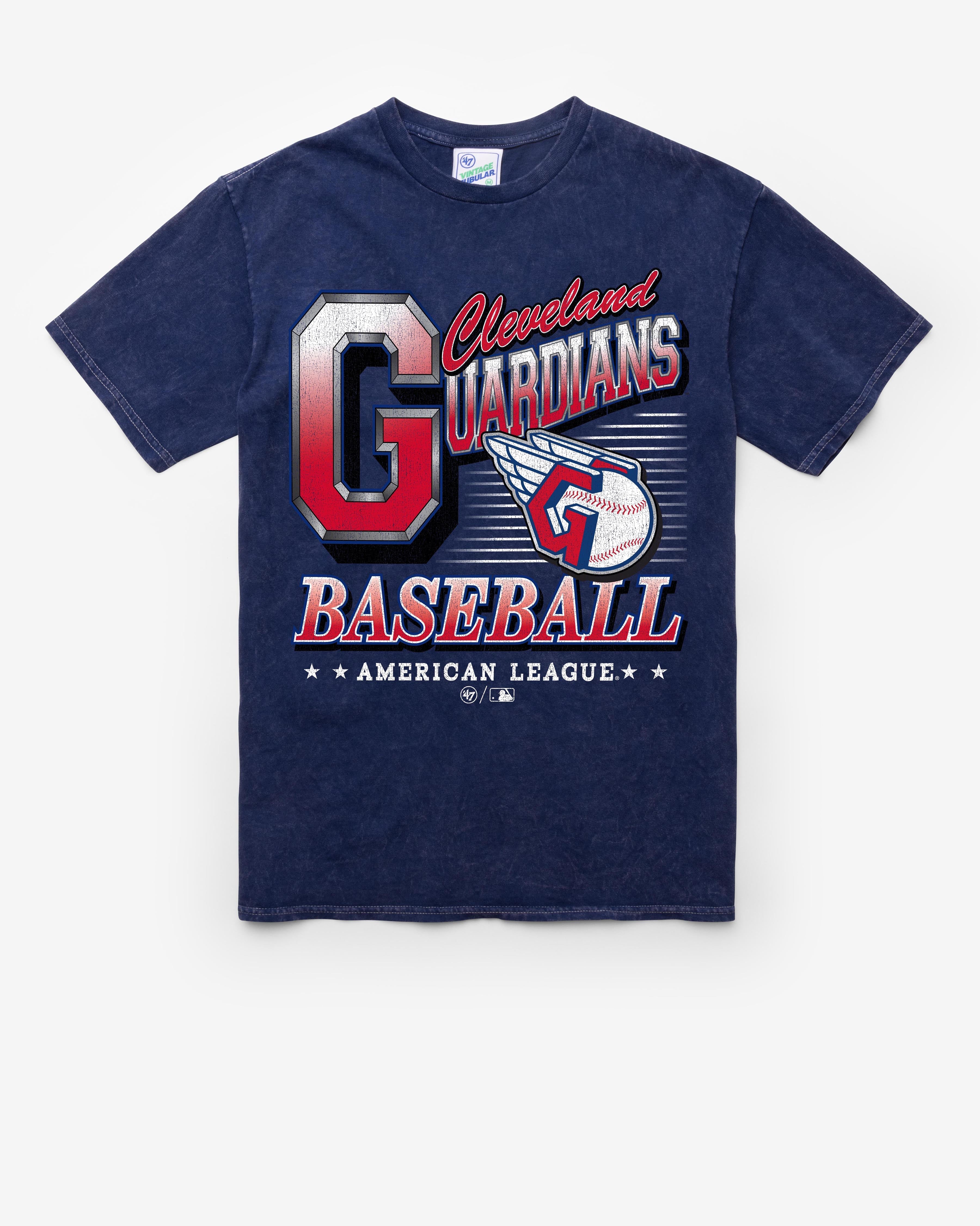CLEVELAND GUARDIANS LOCKER '47 VINTAGE TUBULAR TEE DT NAVY