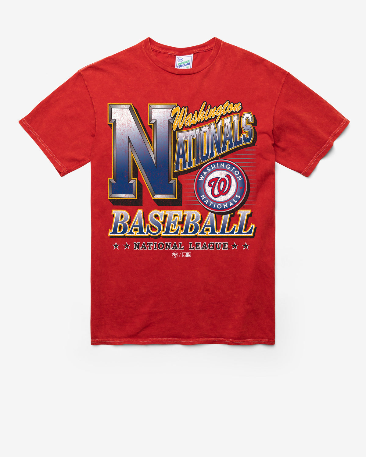 WASHINGTON NATIONALS LOCKER '47 VINTAGE TUBULAR TEE DT RED