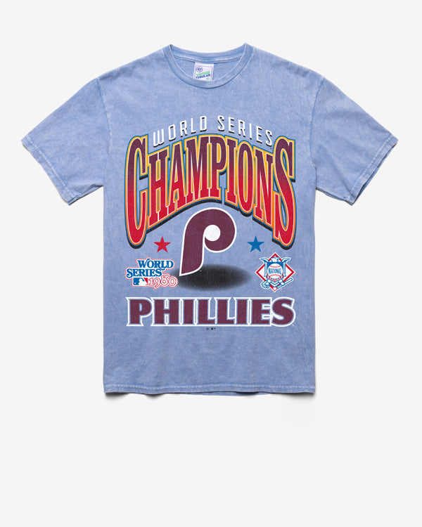 PHILADELPHIA PHILLIES COOPERSTOWN WORLD SERIES LOCKER VINTAGE '47 TUBULAR TEE DT SKY BLUE