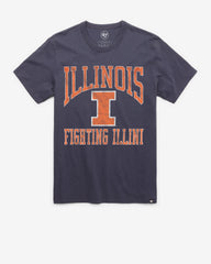 ILLINOIS FIGHTING ILLINI BIG UPS '47 FRANKLIN TEE ATLAS BLUE
