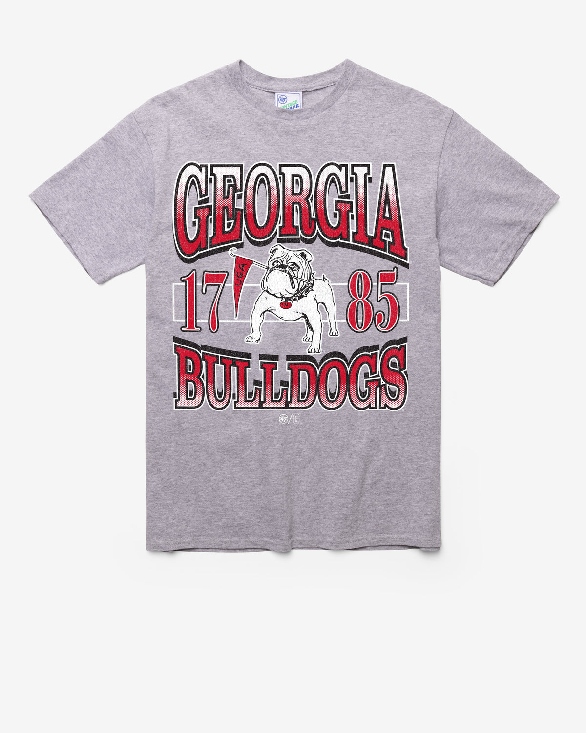GEORGIA BULLDOGS LOCKER '47 VINTAGE TUBULAR TEE DT ATHLETIC HEATHER