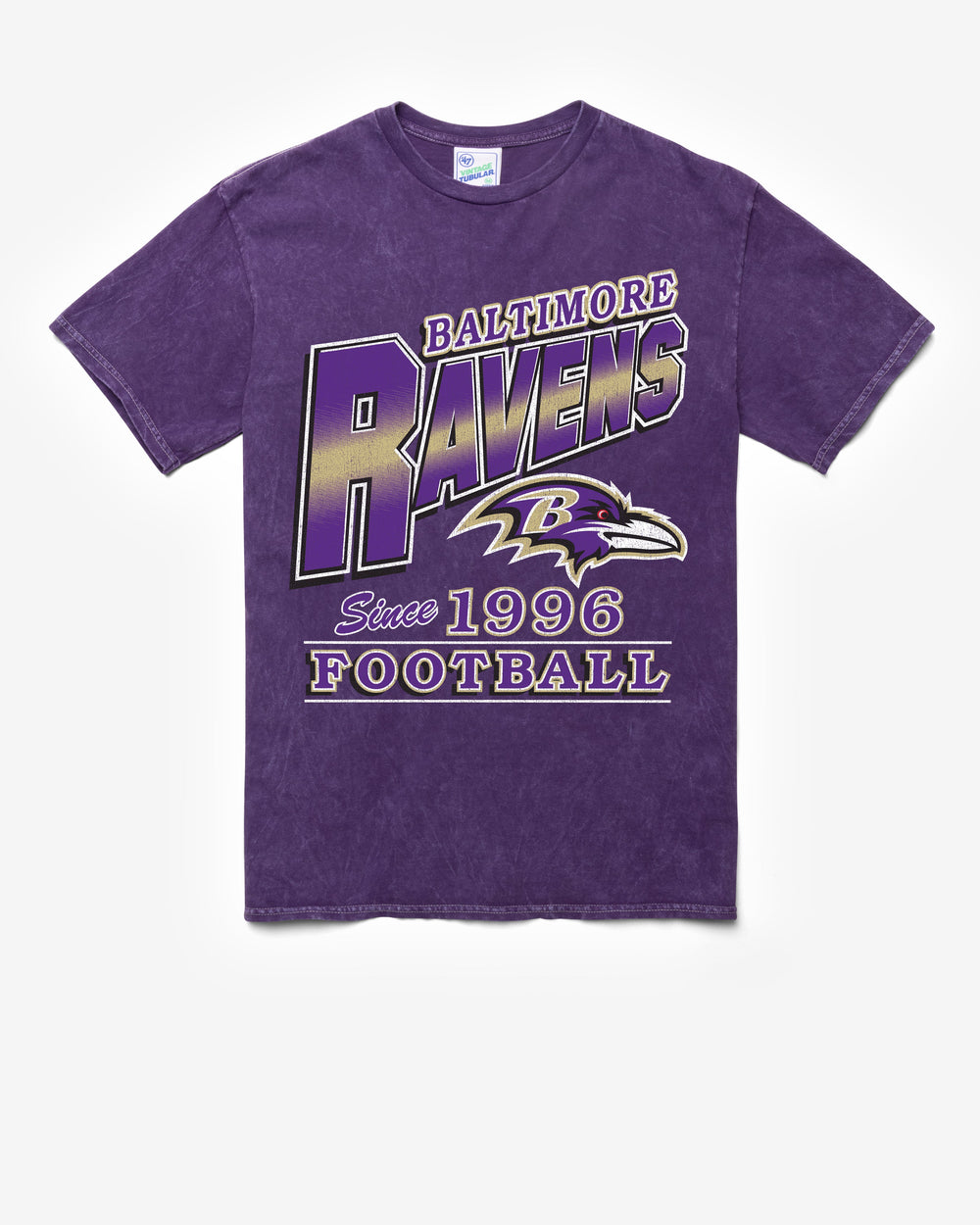 BALTIMORE RAVENS LOCKER '47 VINTAGE TUBULAR TEE DT PURPLE