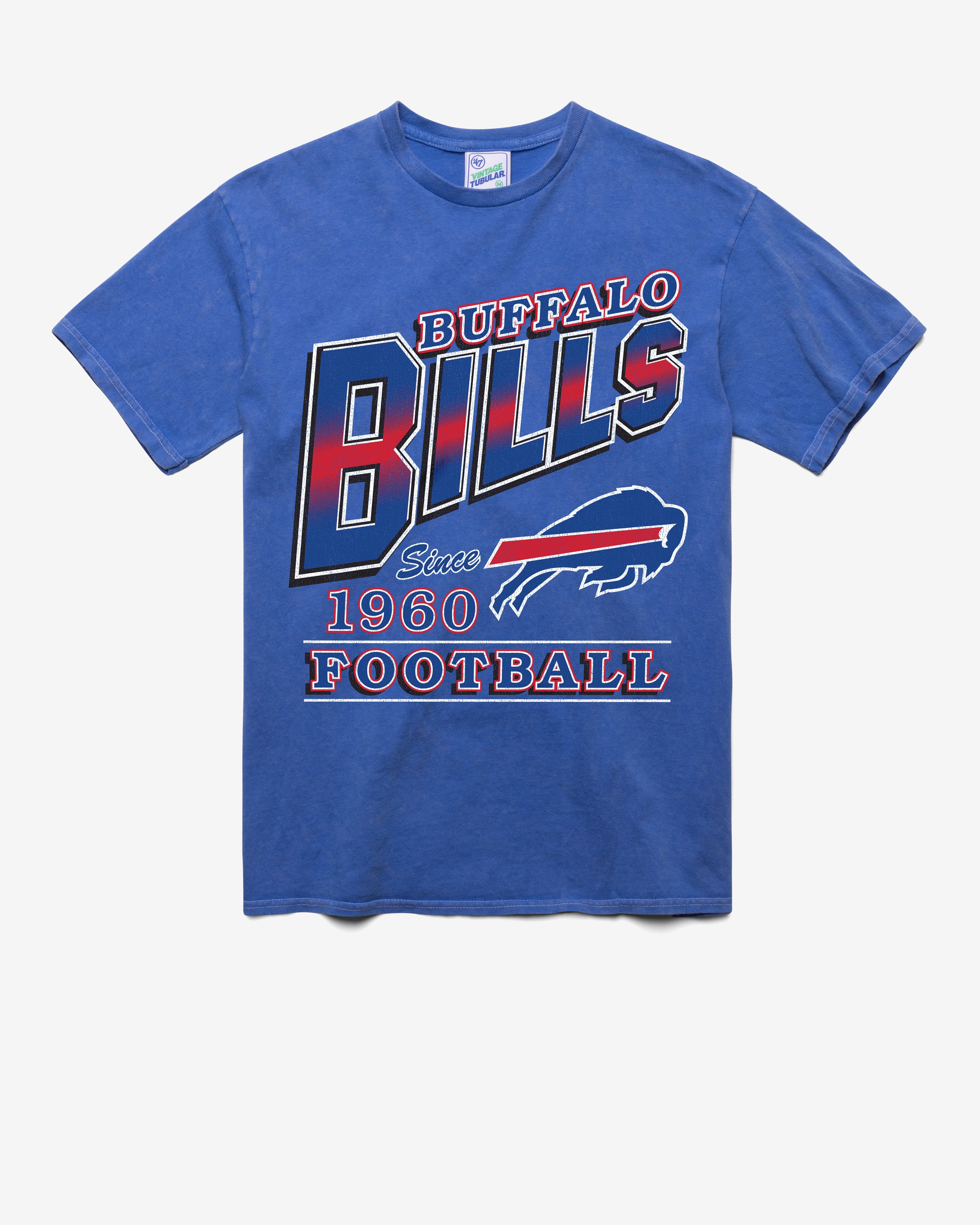 BUFFALO BILLS LOCKER '47 VINTAGE TUBULAR TEE DT CALI BLUE