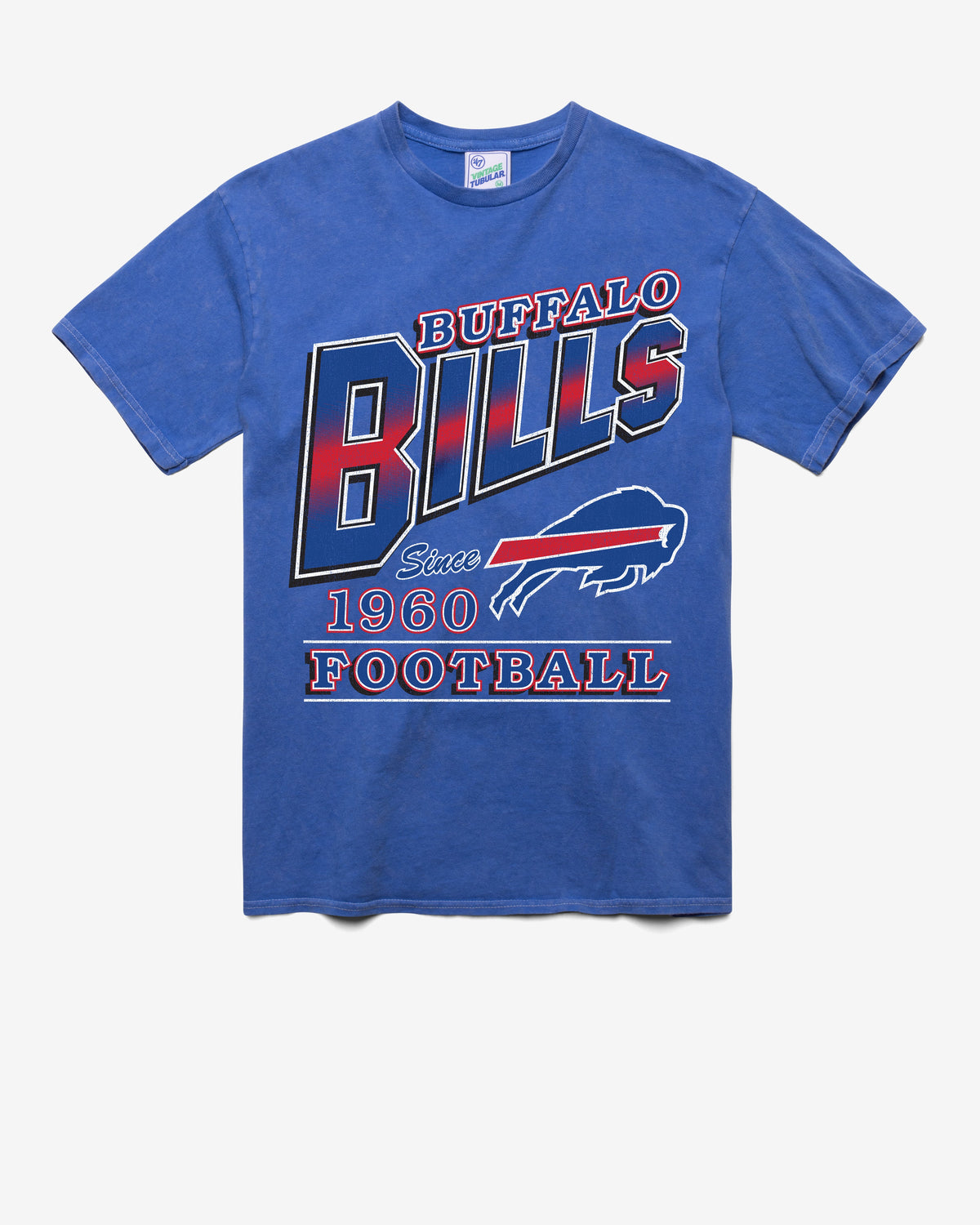 BUFFALO BILLS LOCKER '47 VINTAGE TUBULAR TEE DT CALI BLUE