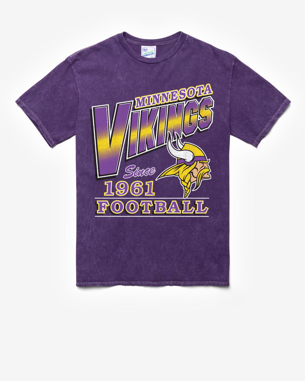 MINNESOTA VIKINGS LOCKER '47 VINTAGE TUBULAR TEE DT PURPLE