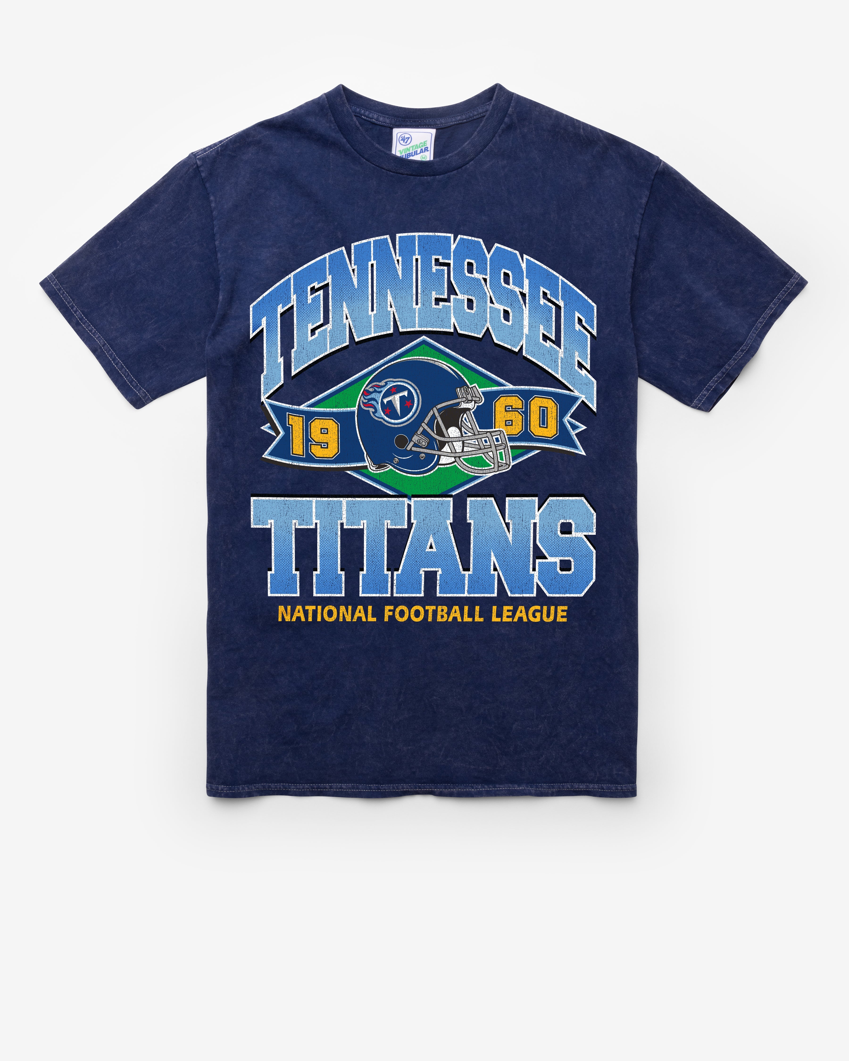 TENNESSEE TITANS LOCKER '47 VINTAGE TUBULAR TEE DT NAVY
