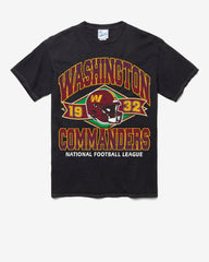 WASHINGTON COMMANDERS LOCKER '47 VINTAGE TUBULAR TEE DT BLACK