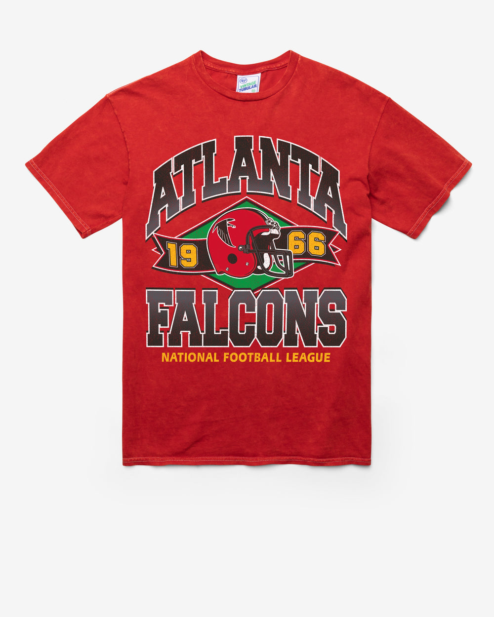 ATLANTA FALCONS HISTORIC LOCKER '47 VINTAGE TUBULAR TEE DT RED