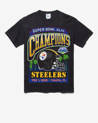 PITTSBURGH STEELERS SB GRIDIRO LOCKER '47 VINTAGE TUBULAR TEE DT BLACK