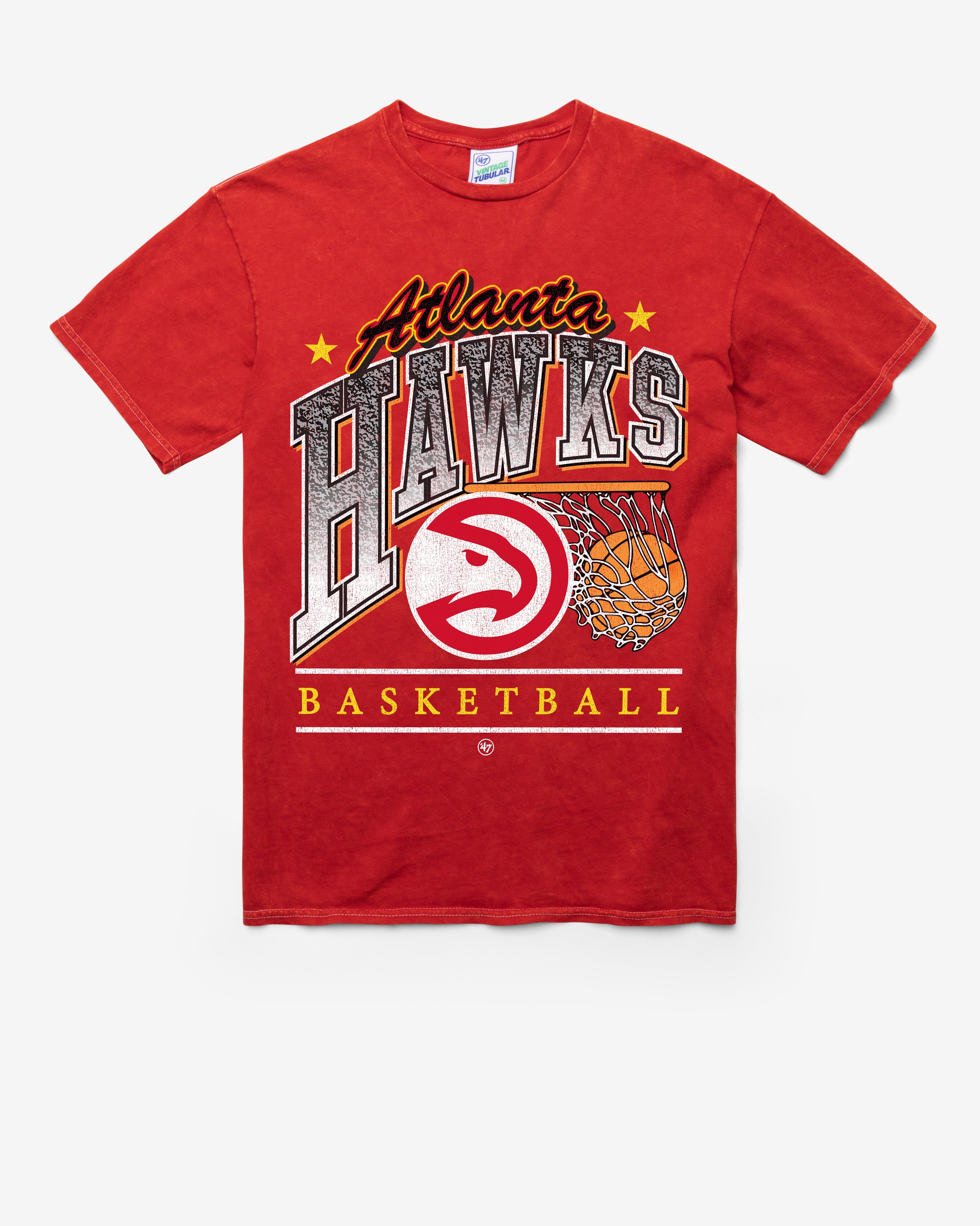 ATLANTA HAWKS LOCKER '47 TUBULAR TEE DT RED