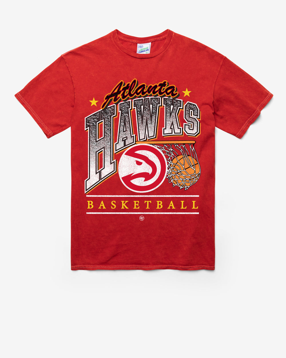 ATLANTA HAWKS LOCKER '47 TUBULAR TEE DT RED