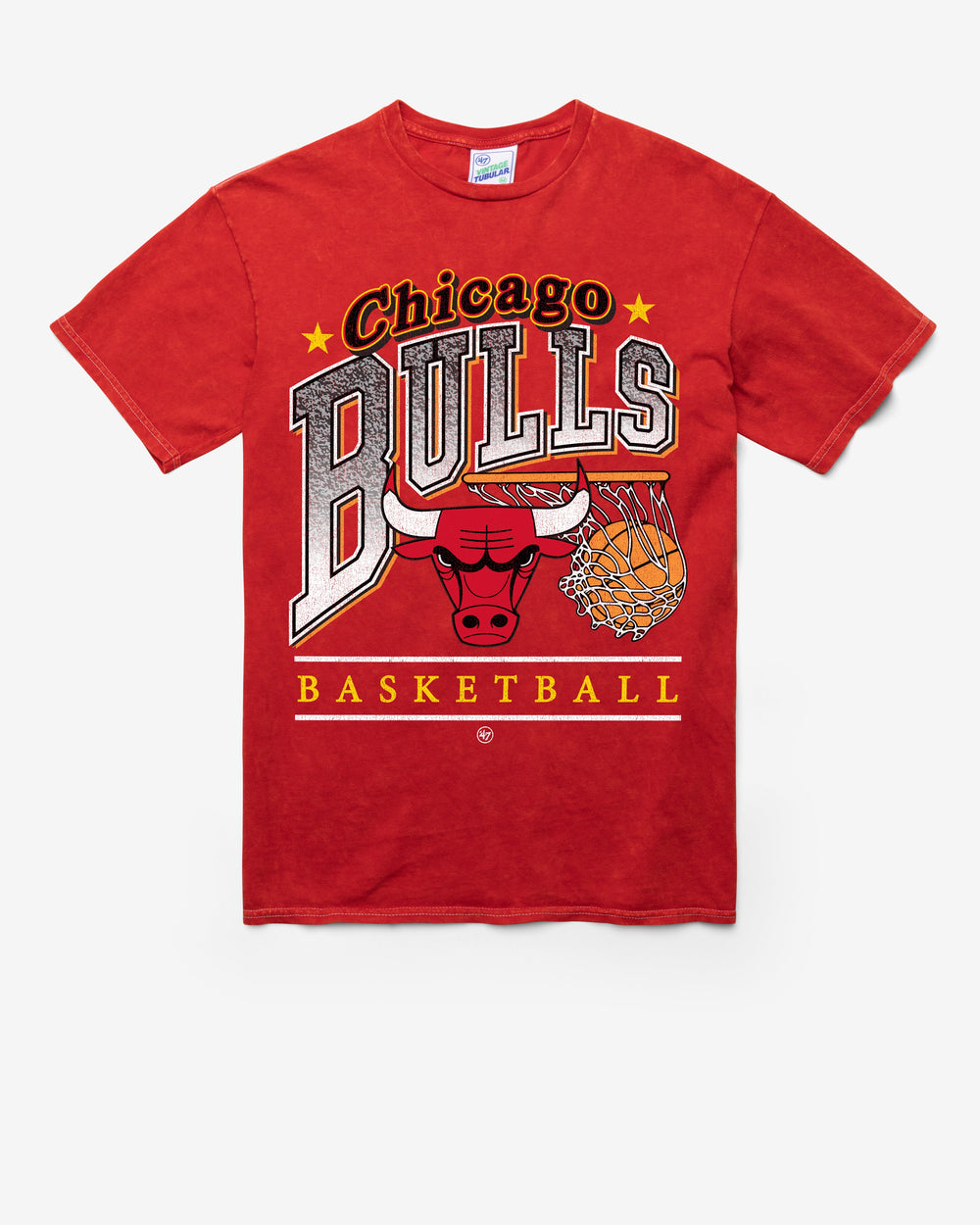 CHICAGO BULLS LOCKER '47 TUBULAR TEE DT RED