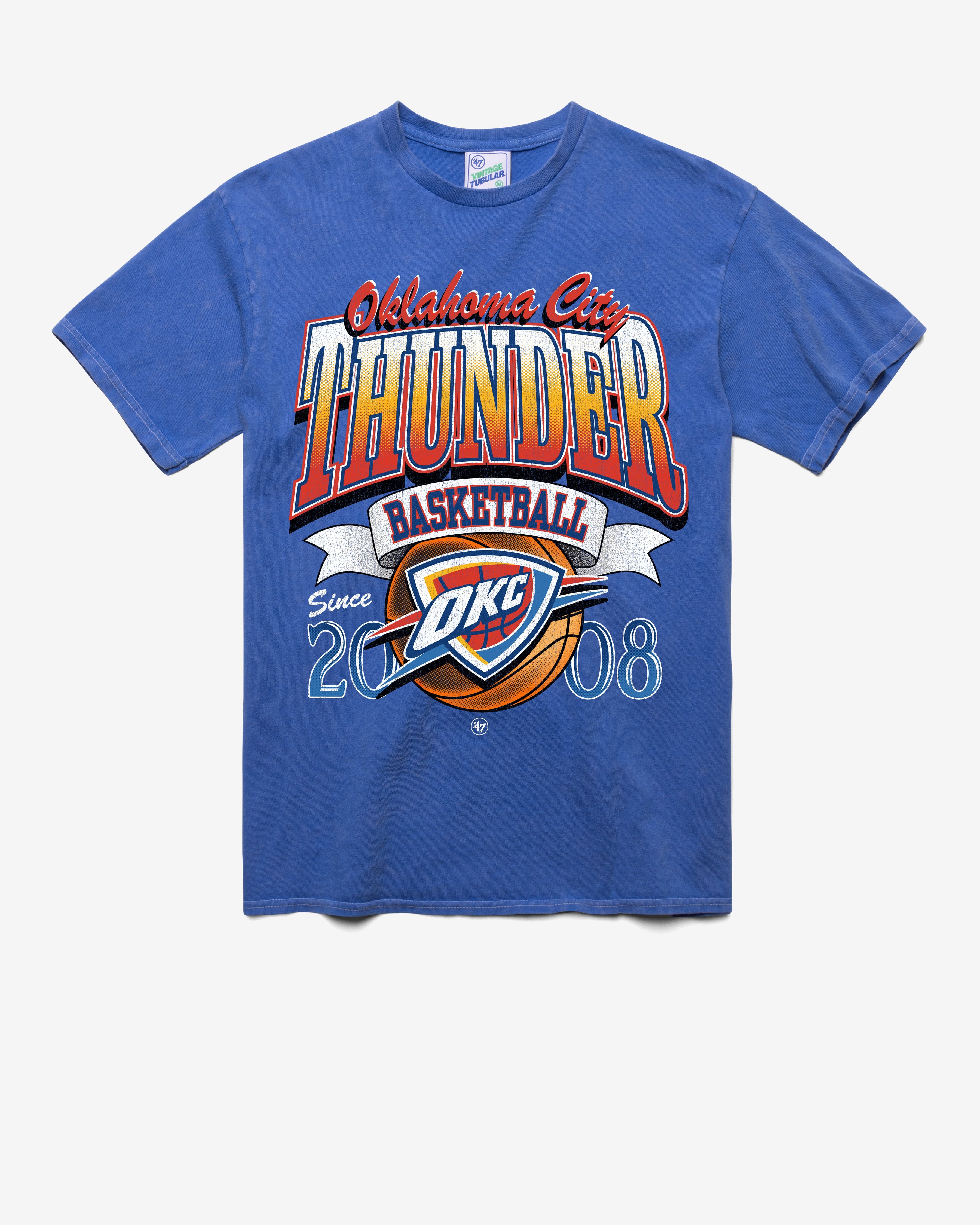 OKLAHOMA CITY THUNDER LOCKER '47 TUBULAR TEE DT CALI BLUE