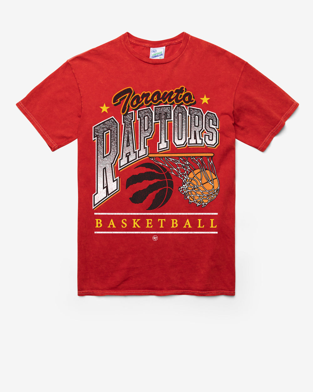 TORONTO RAPTORS LOCKER '47 TUBULAR TEE DT RED
