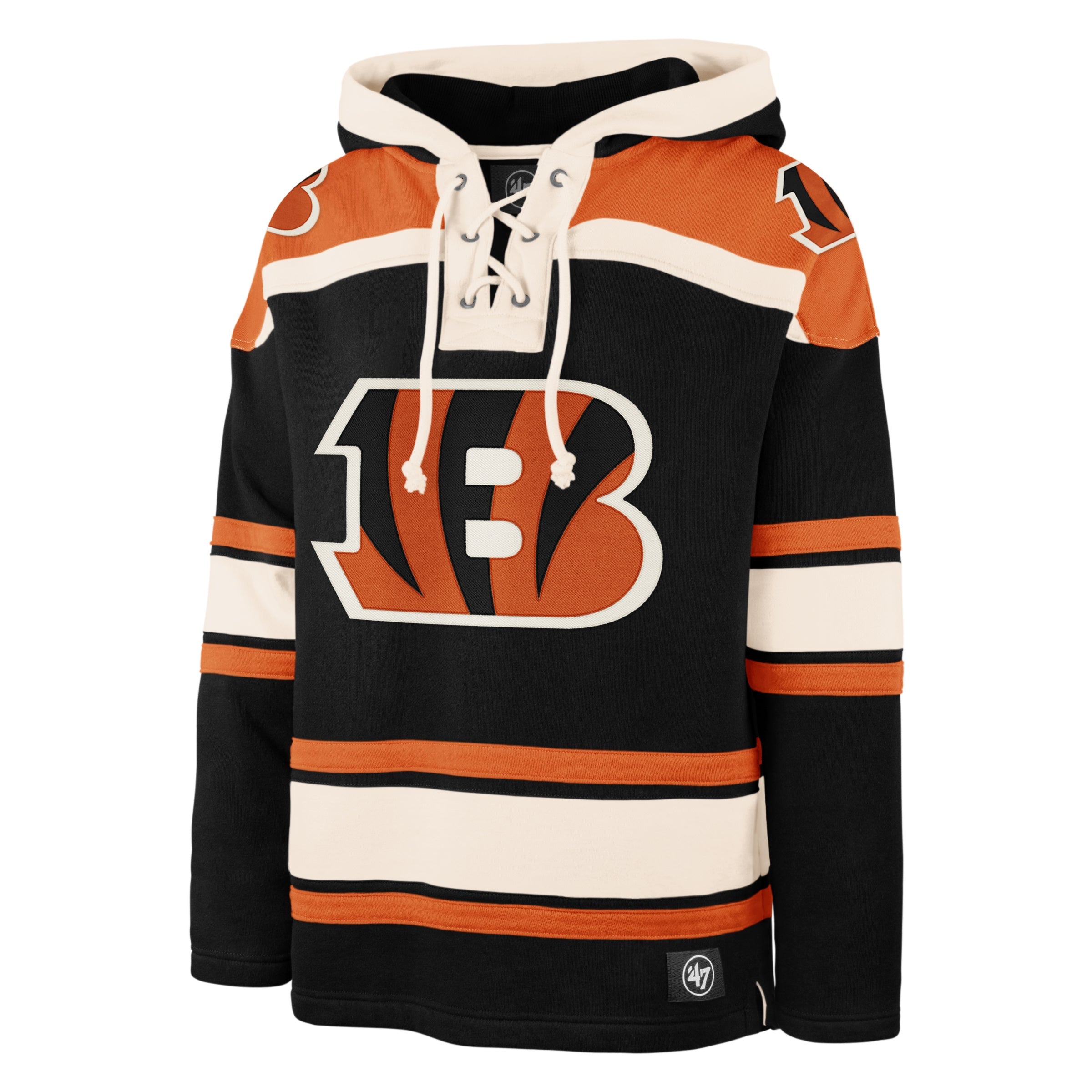 CINCINNATI BENGALS SUPERIOR '47 LACER HOOD JET BLACK