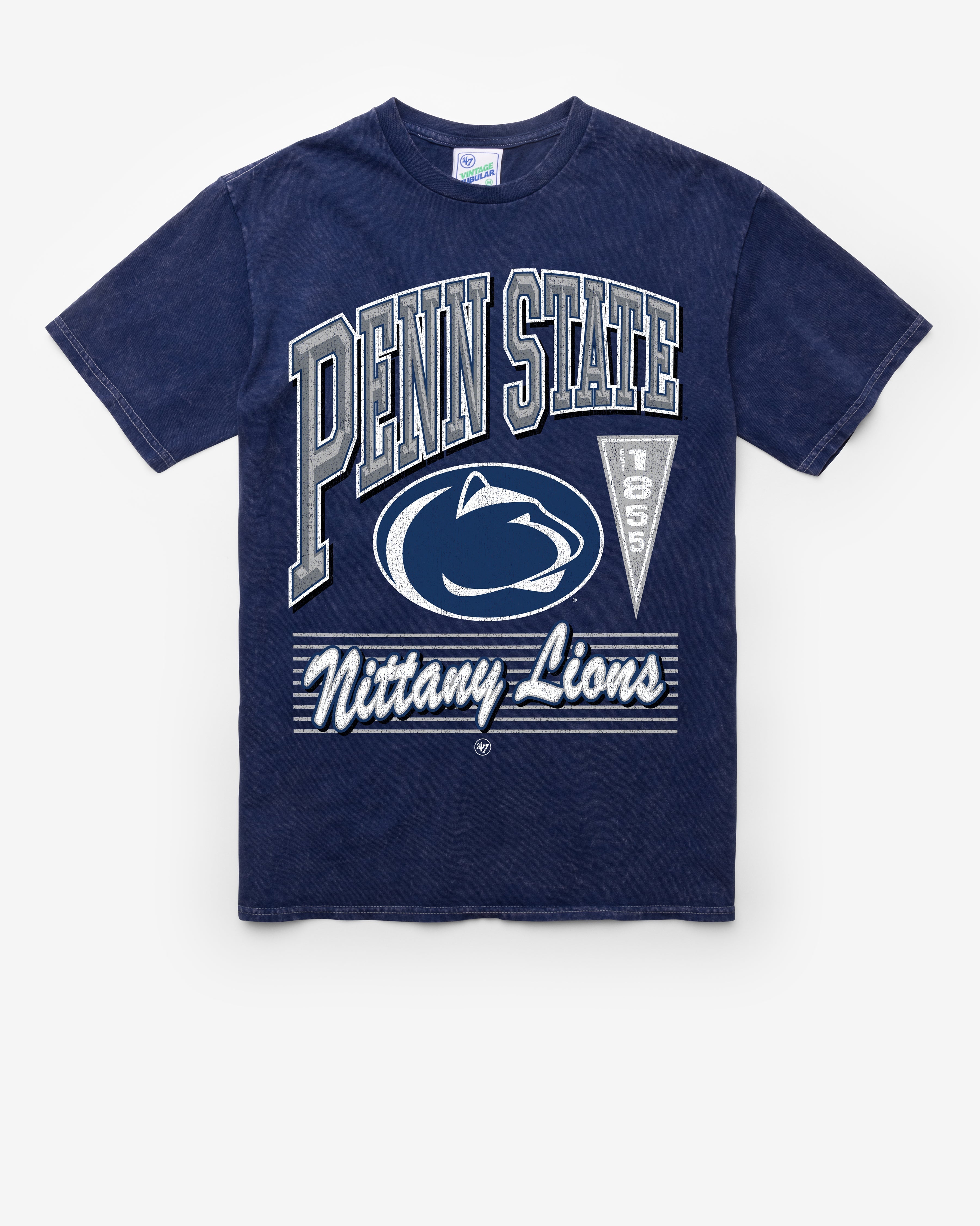 PENN STATE NITTANY LIONS LOCKER VINTAGE '47 TUBULAR TEE DT NAVY