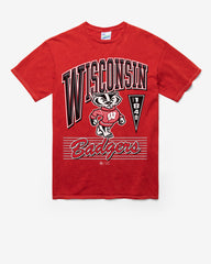 WISCONSIN BADGERS LOCKER VINTAGE '47 TUBULAR TEE DT RED