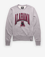 ALABAMA CRIMSON TIDE VINTAGE WALK TALL '47 HEADLINE CREW SLATE GREY