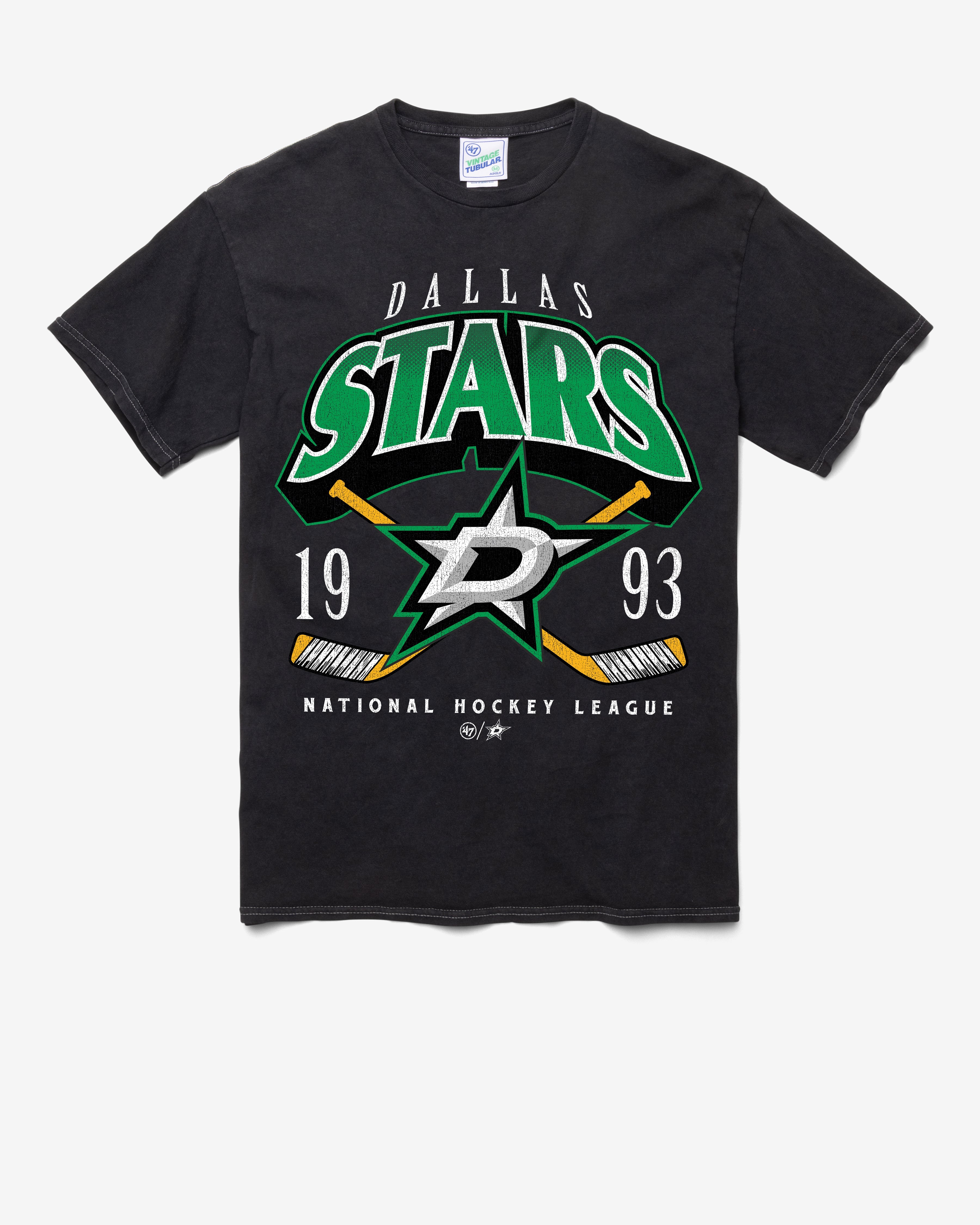 DALLAS STARS LOCKER VINTAGE '47 TUBULAR TEE DT BLACK