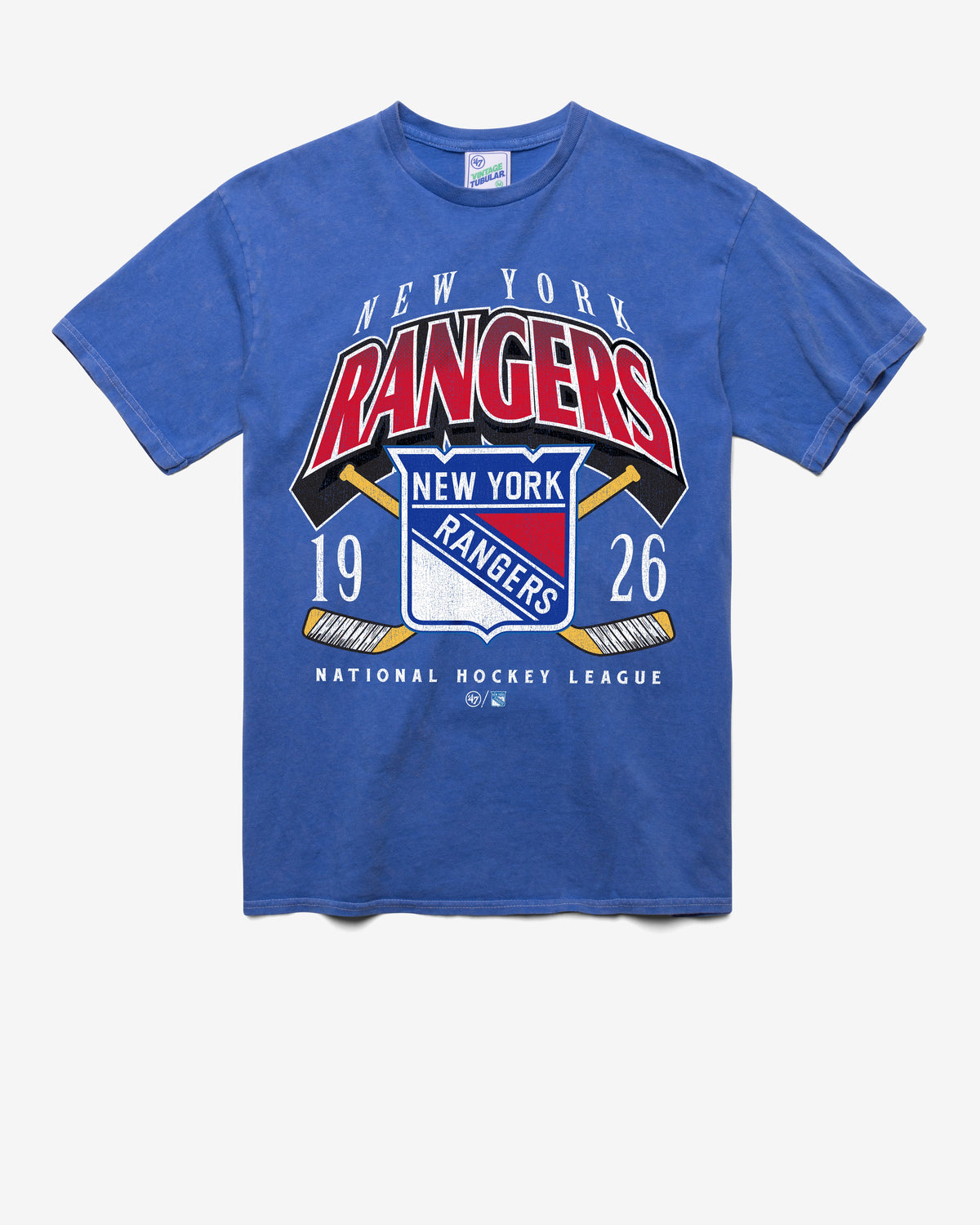 NEW YORK RANGERS LOCKER VINTAGE '47 TUBULAR TEE DT CALI BLUE