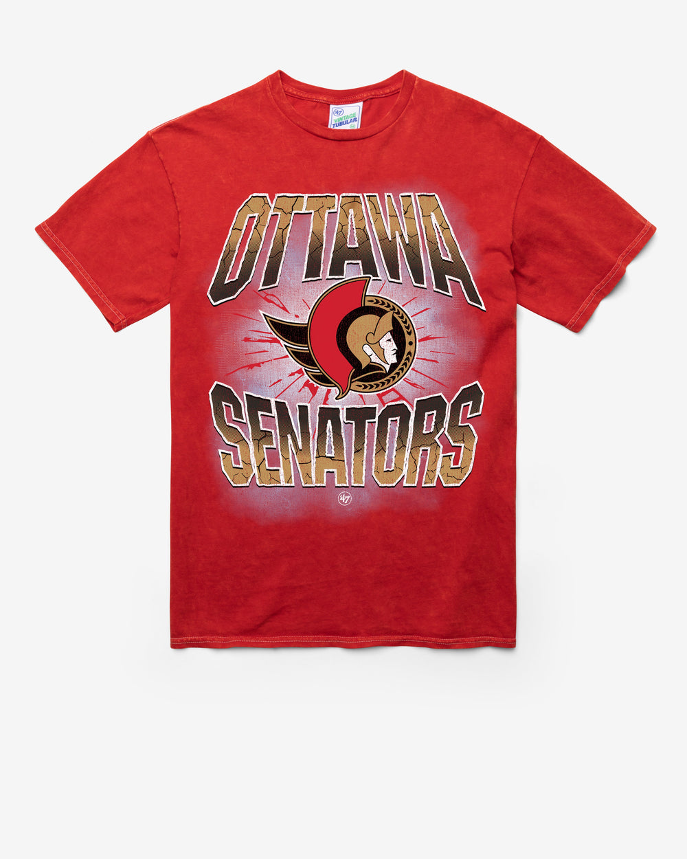 OTTAWA SENATORS LOCKER VINTAGE '47 TUBULAR TEE DT RED