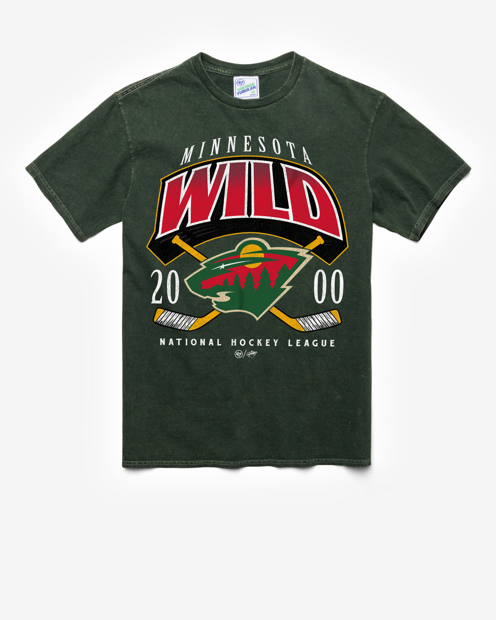MINNESOTA WILD LOCKER VINTAGE '47 TUBULAR TEE DT FOREST