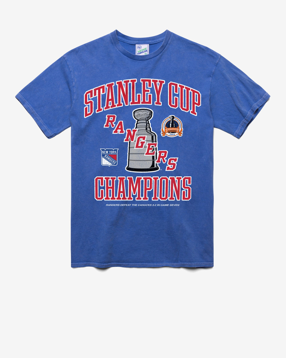 NEW YORK RANGERS VINTAGE STANLEY LOCKER VINTAGE '47 TUBULAR TEE DT CALI BLUE
