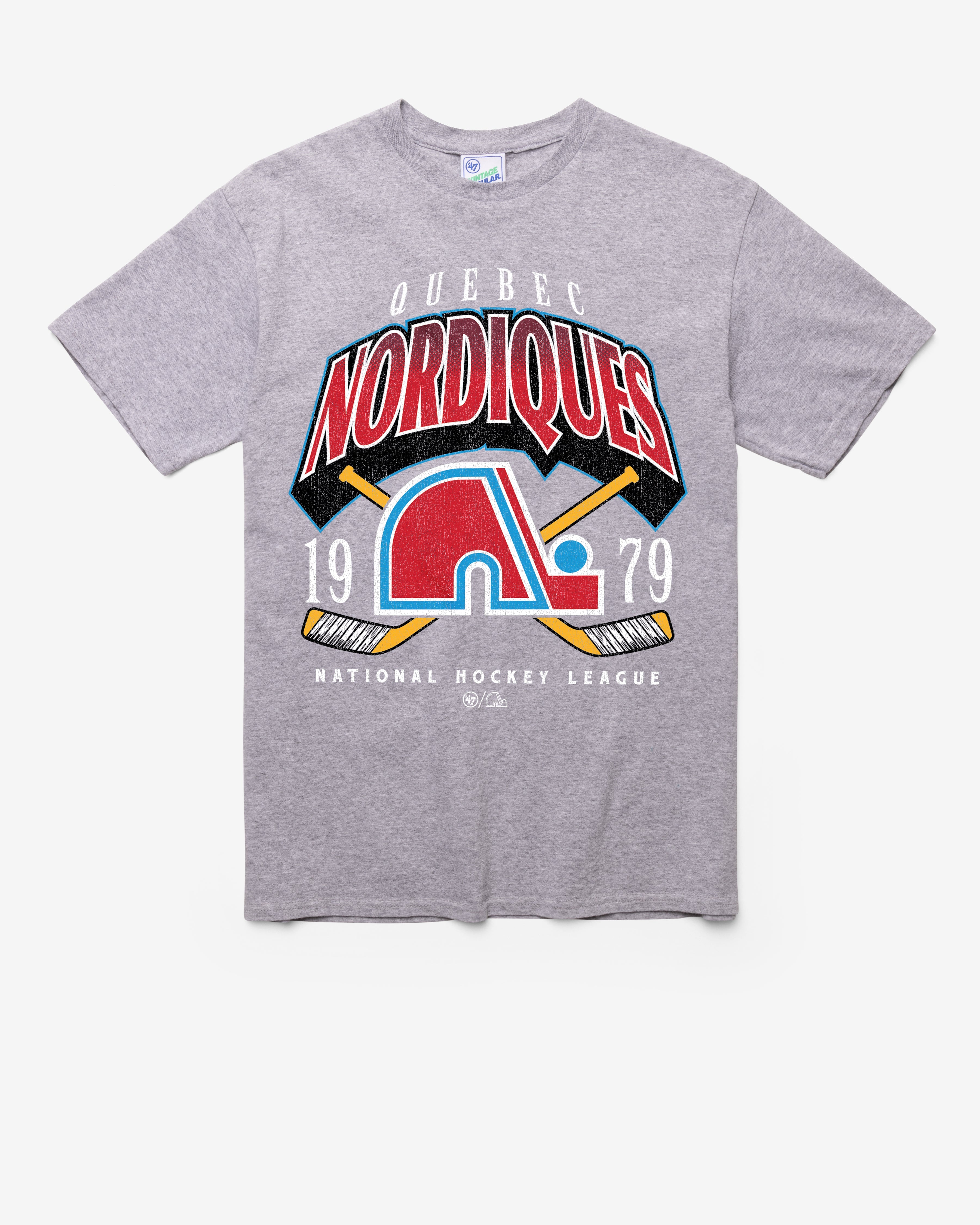QUEBEC NORDIQUES VINTAGE LOCKER VINTAGE '47 TUBULAR TEE DT ATHLETIC HEATHER