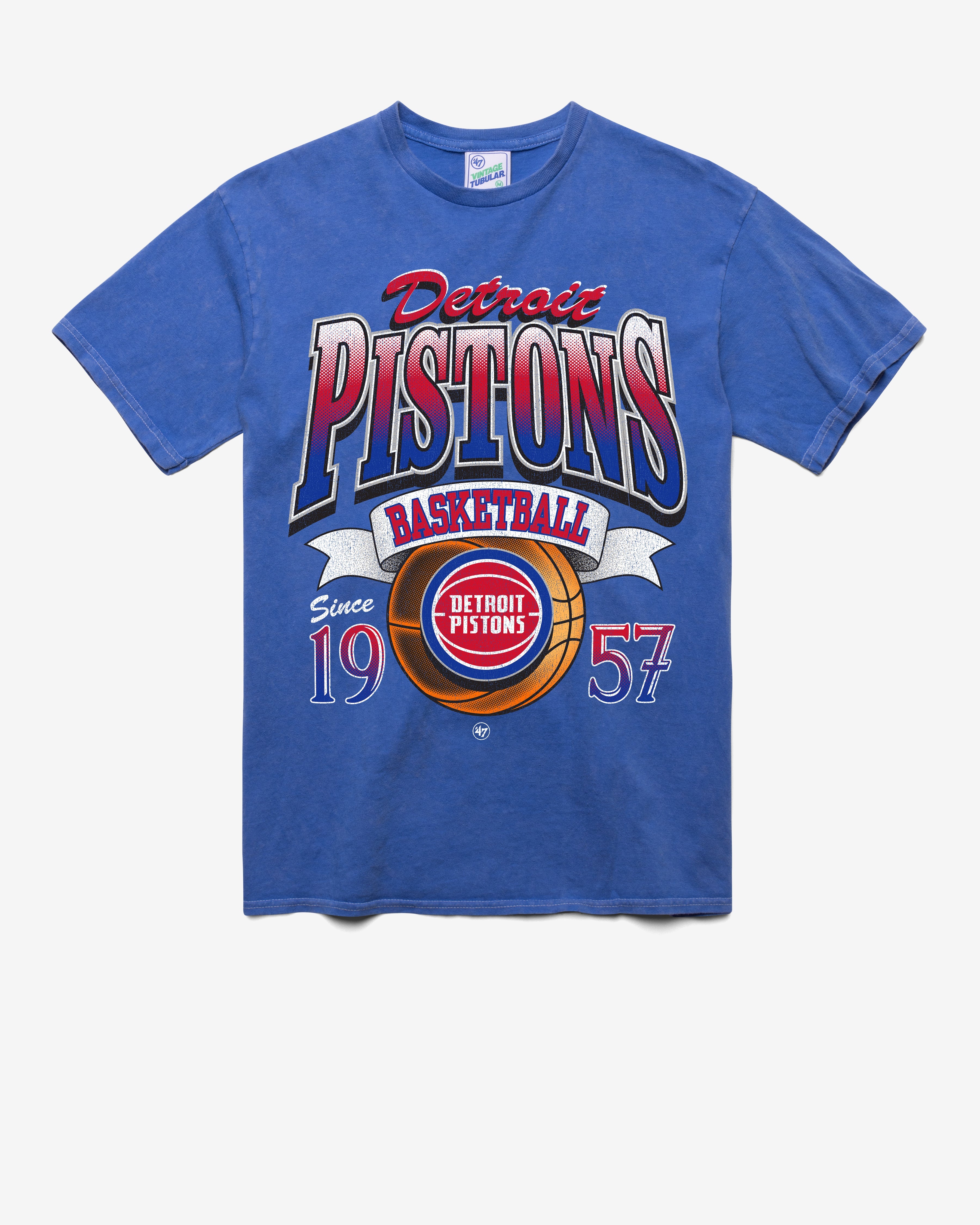 DETROIT PISTONS LOCKER '47 TUBULAR TEE DT CALI BLUE