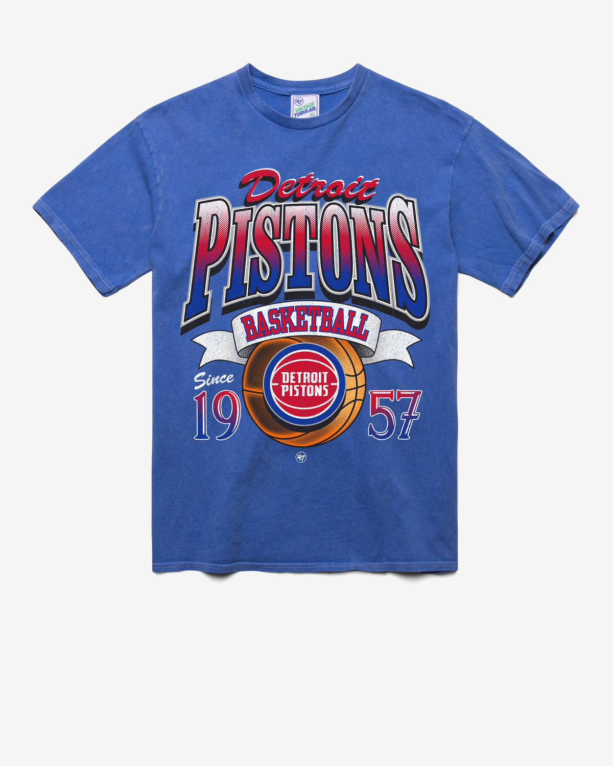 DETROIT PISTONS LOCKER '47 TUBULAR TEE DT CALI BLUE