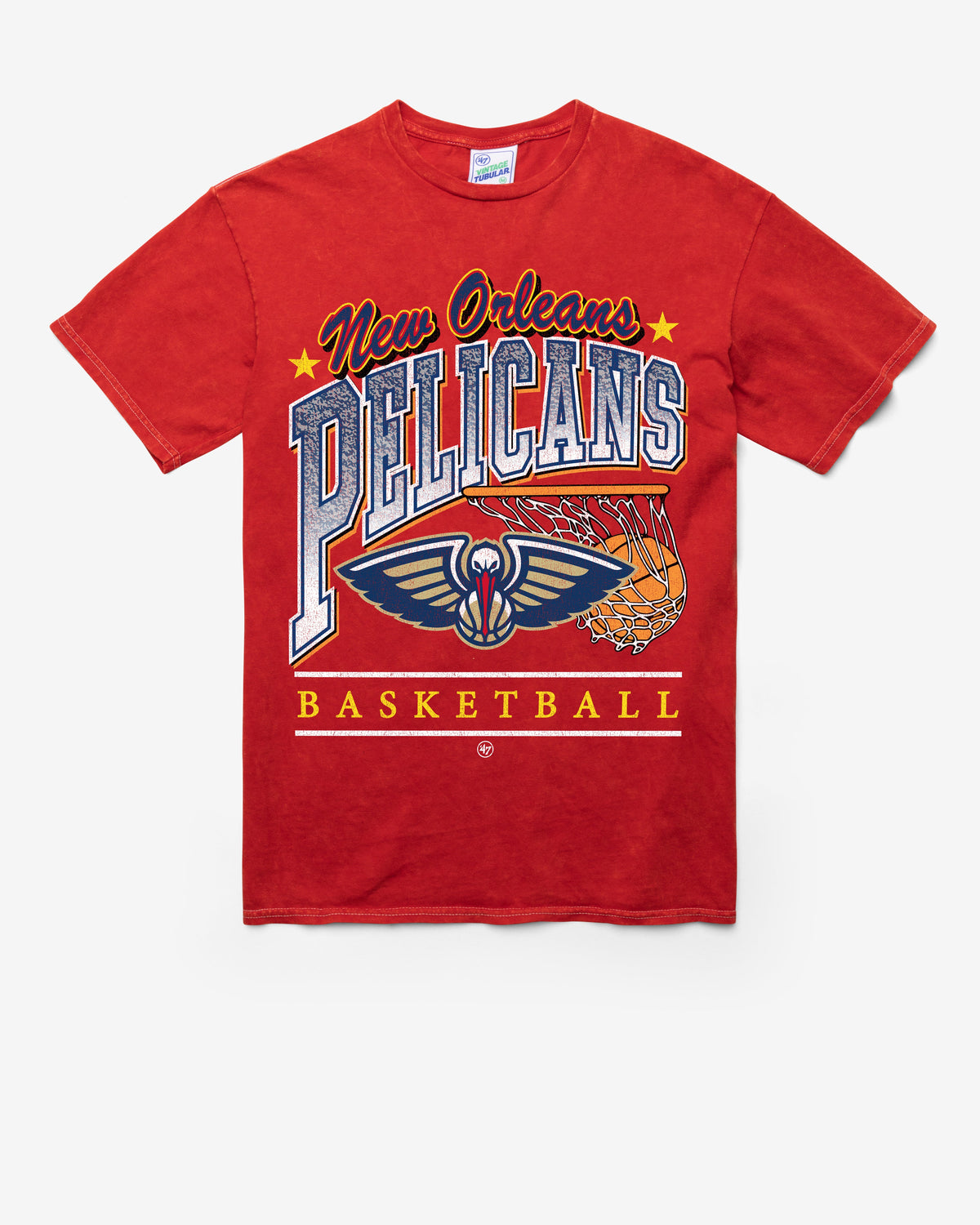 NEW ORLEANS PELICANS LOCKER '47 TUBULAR TEE DT RED