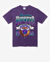 CHARLOTTE HORNETS LOCKER '47 TUBULAR TEE DT PURPLE